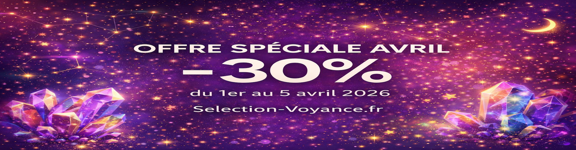 Offre 30 % sur votre compte membre du1 au 05 avril 2026.

Nous partons vers un nouveau cycle en Année 8 !

J'ai mis en place une Nouvelle Méthode de Numérologie Sacrée afin de pouvoir vous guider au mieux en cette Année du Dragon ….  J'associe ainsi Numerologie et astrologie chinoise.

N'hésitez pas à venir me questionner en consultation sur mes différentes méthodes de voyance.

Tous mes voeux de Joie et de Bonheur*

Vanessa di Kaura*
