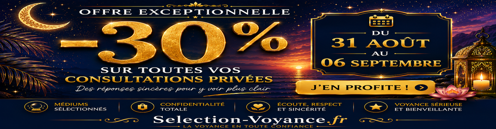 Offre spéciale 30% sur votre compte membre du 31 Août au 06 Septembre 2026.

Maximum 100 euros - valable une seule fois.