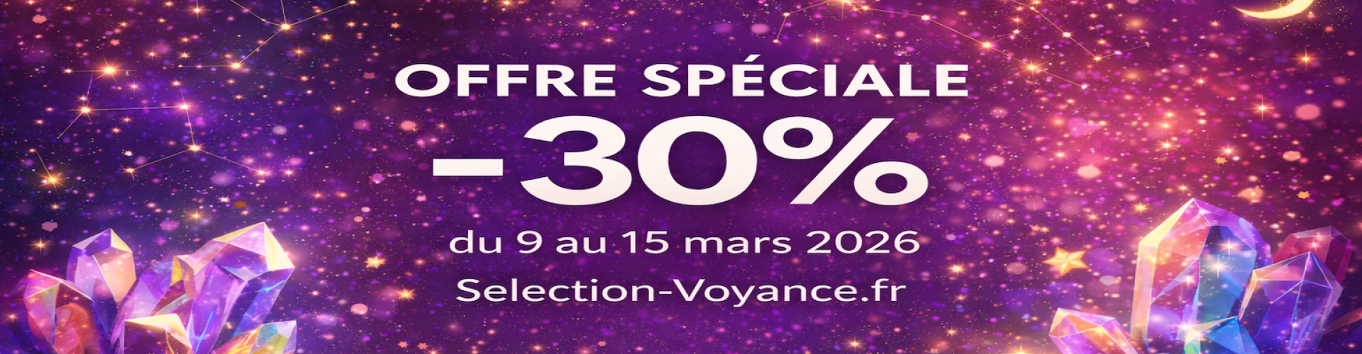 Offre 30 % sur votre compte membre du 9 au 15 mars 2026.

Nous partons vers un nouveau cycle en Année 8 !

J'ai mis en place une Nouvelle Méthode de Numérologie Sacrée afin de pouvoir vous guider au mieux en cette Année du Dragon ….  J'associe ainsi Numerologie et astrologie chinoise.

N'hésitez pas à venir me questionner en consultation sur mes différentes méthodes de voyance.

Tous mes voeux de Joie et de Bonheur*

Vanessa di Kaura*